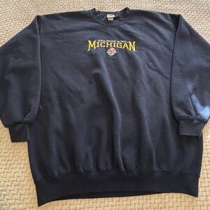 Vintage 2005 Rose Bowl Michigan Wolverines Lee Sport Blue Crewneck Size XXL